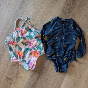 Lot of 2 Swimsuits sz 12 month Starting Out &Old Navy